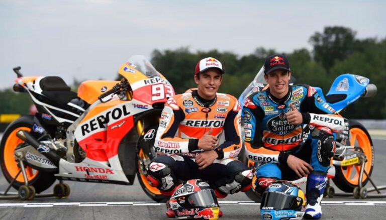 Marc Marquez With His Brother Alex