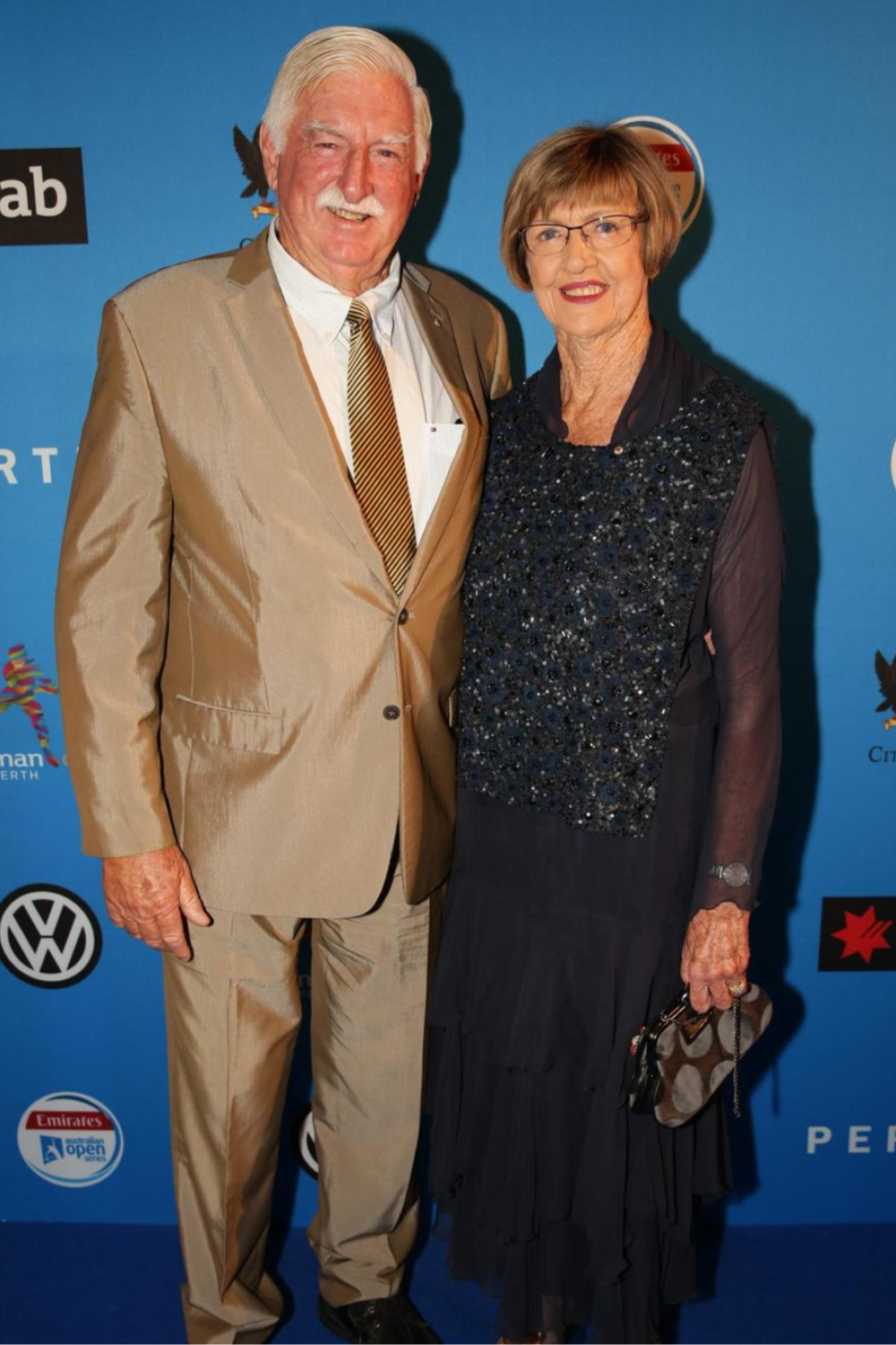 Margaret Court With Husband Barrymore Court At A Tennis Event