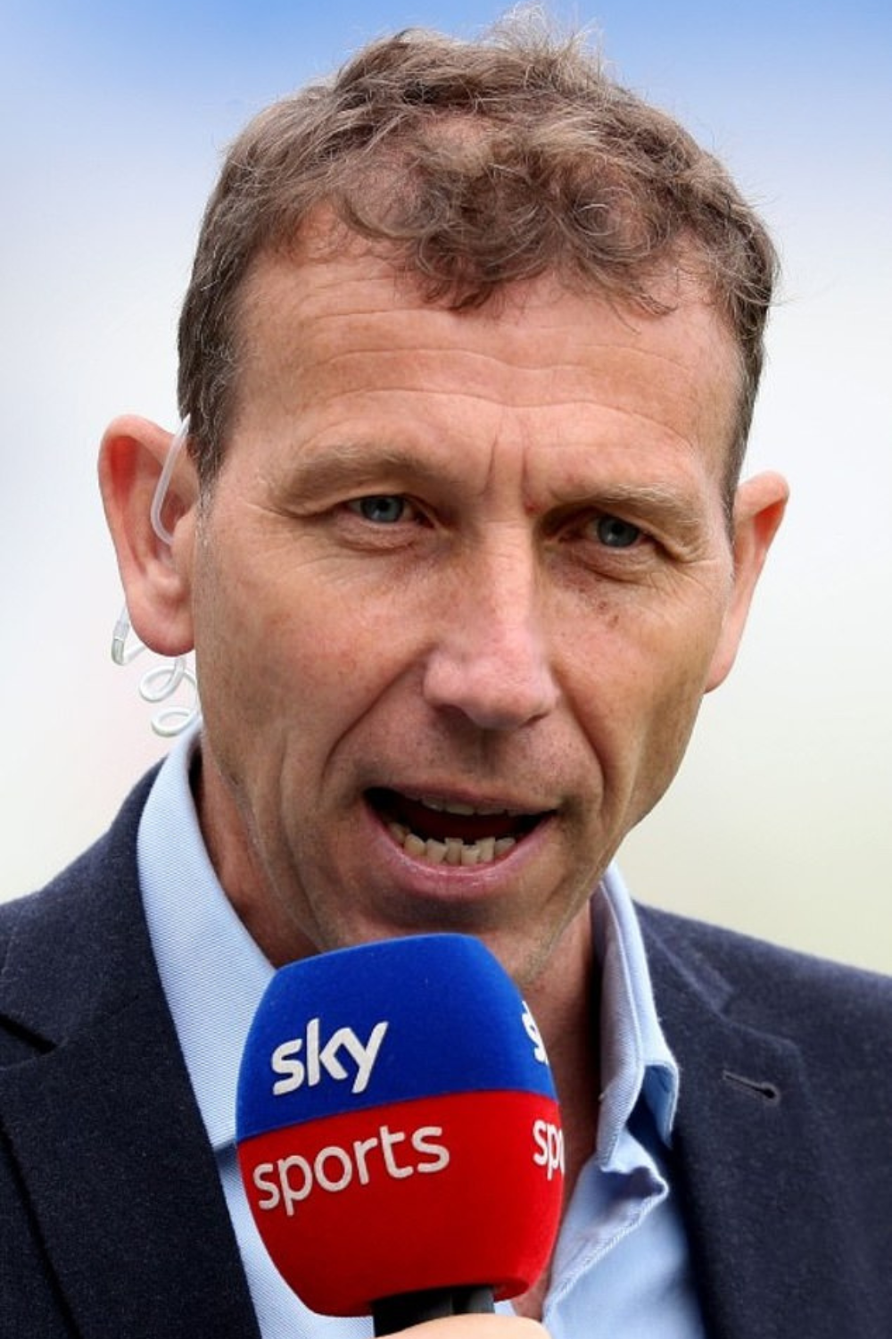 Michael Atherton Broadcasting For Sky Sports