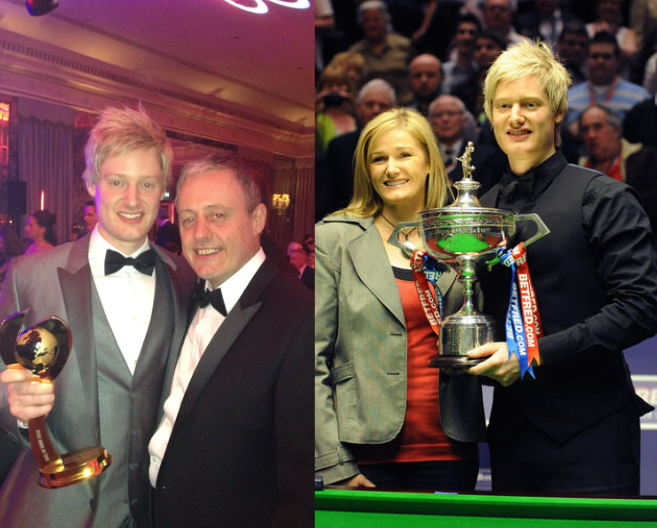 Neil Robertson With His Parents