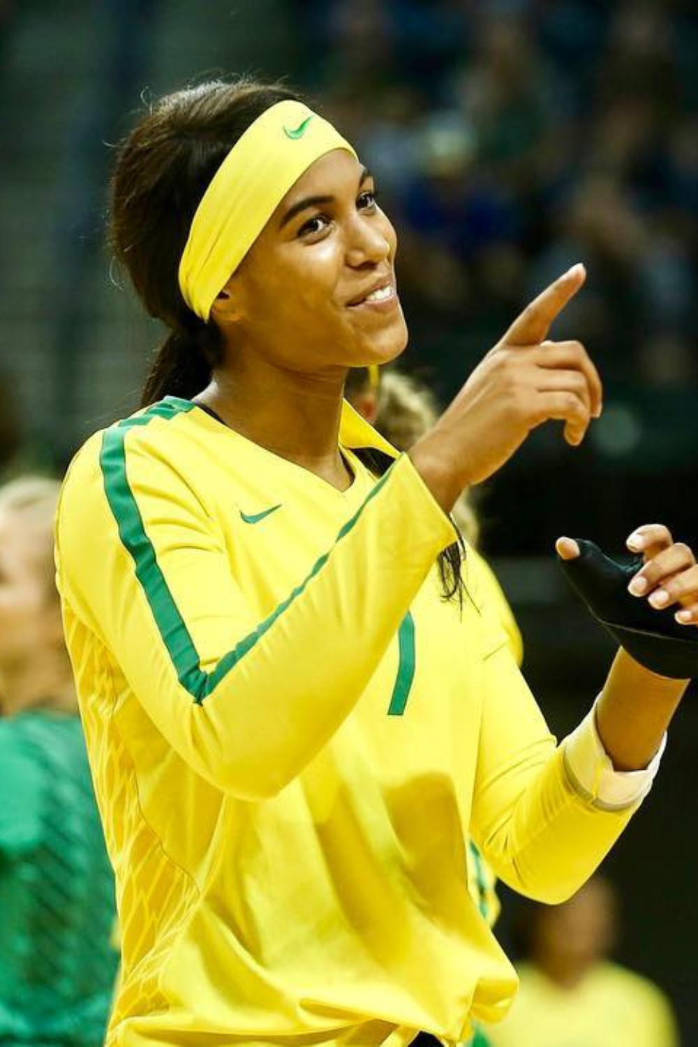 Ronika Stone On The Court For Oregon Volleyball Team