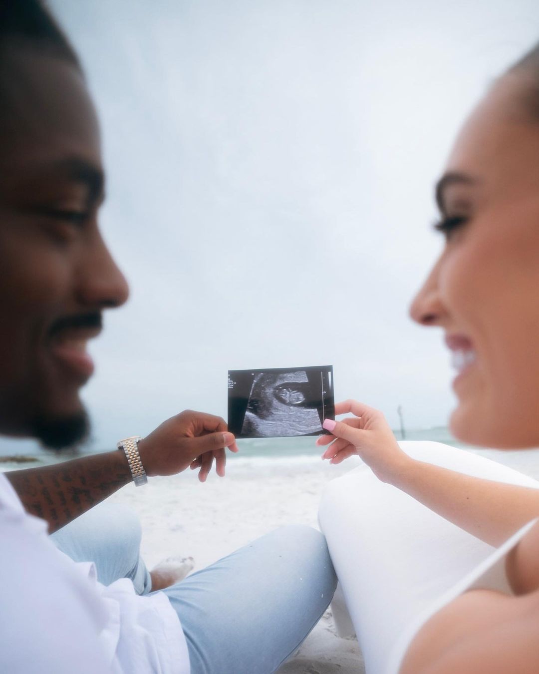 Tony Jones Jr And His Wife Announcing Their Pregnancy 
