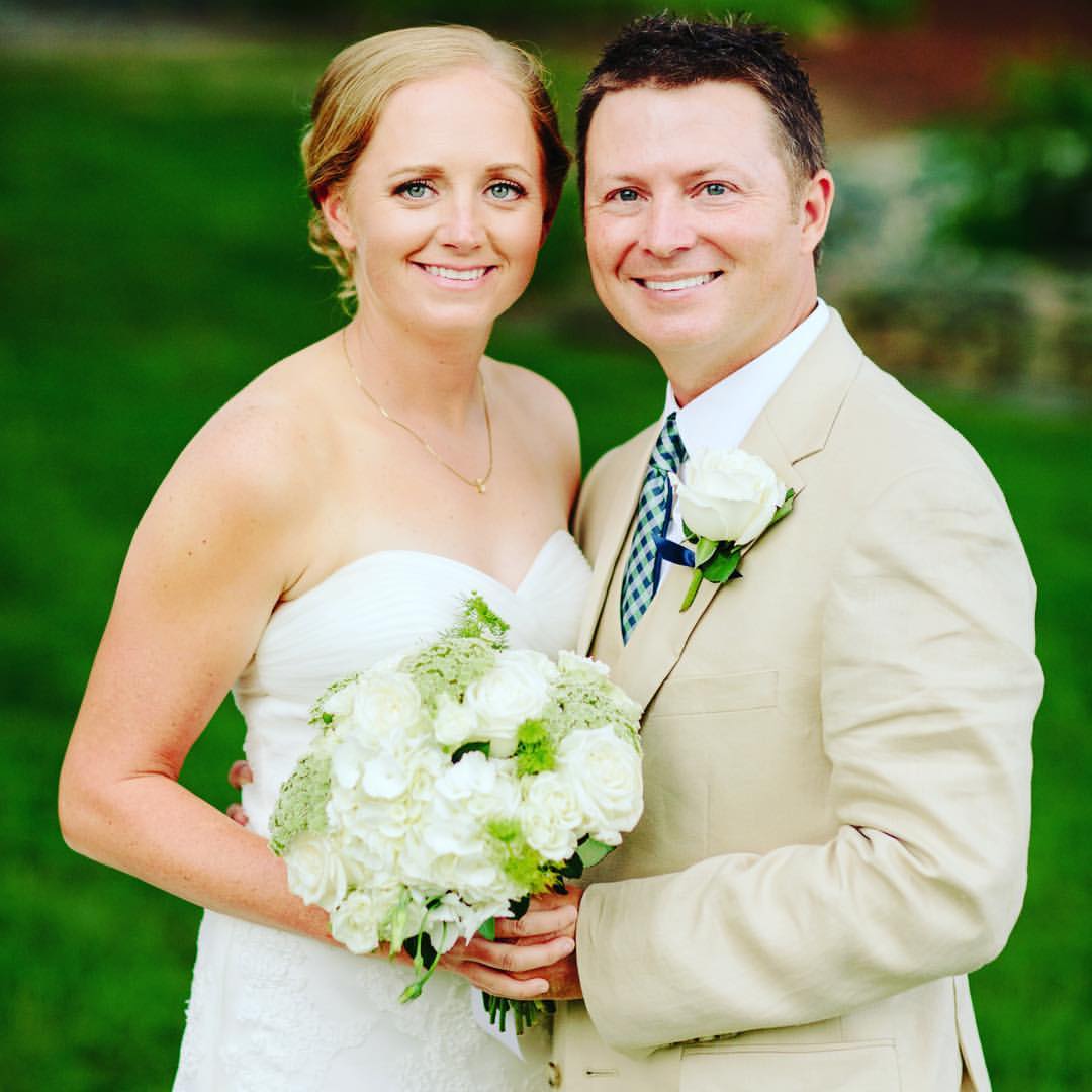 Stacy Lewis And Her Husband, Gerrod Chadwell, During Their Wedding