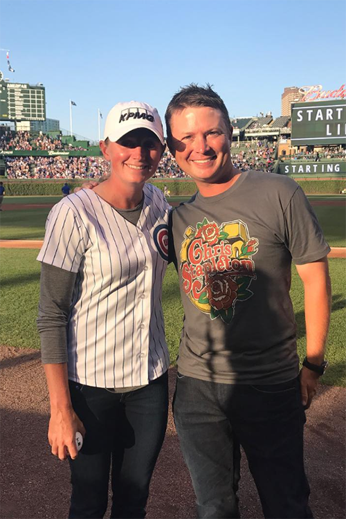 Stacy Lewis with her husband, Gerrod Chadwell