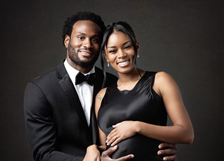 Latavius Murray With His Wife Shauntay Murray