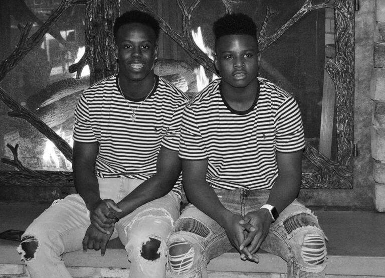 Travis Etienne With His Brother Trevor Etienne