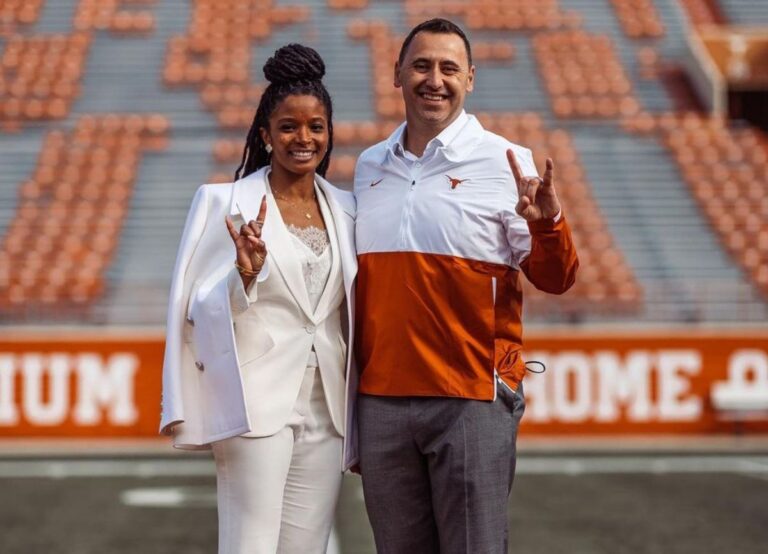 Steve Sarkisian With His Wife Loreal Sarkisian