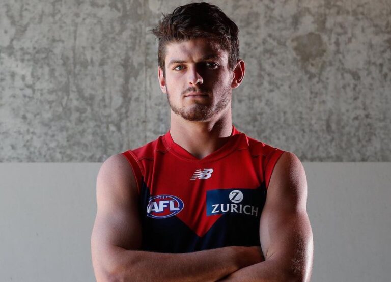 Angus Brayshaw Pictured In His Melbourne Gear During His Early Days In The League