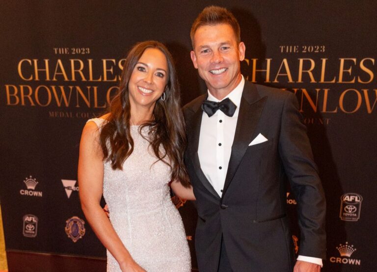 Ben Cousins Pictured With Sister, Melanie Cousins During The Brownlow Ceremony Red Carpet