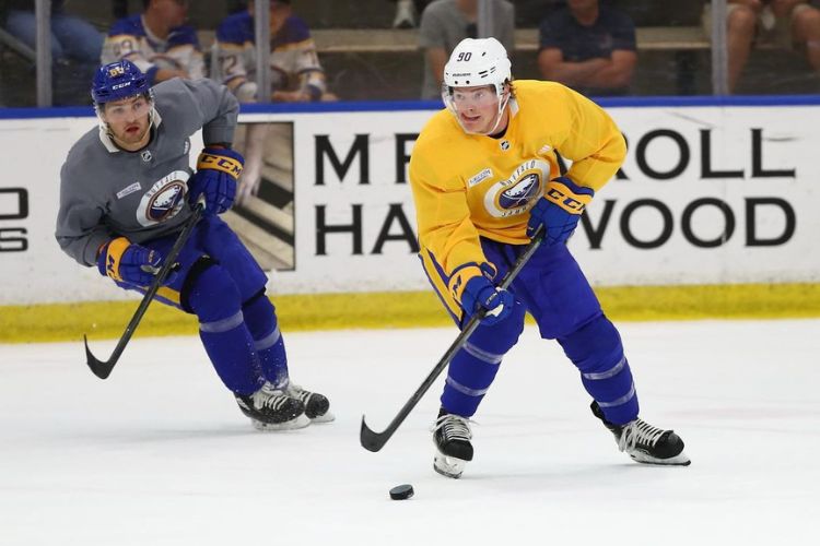 Brock Caufield Pictured In Action For Buffalo Sabres In July 2022