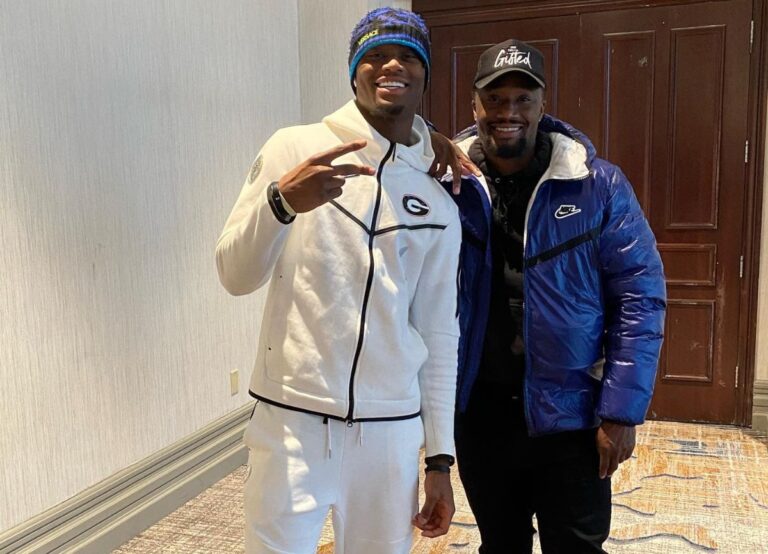 George Pickens Pictured With His Brother, Chris Humes In January 2022