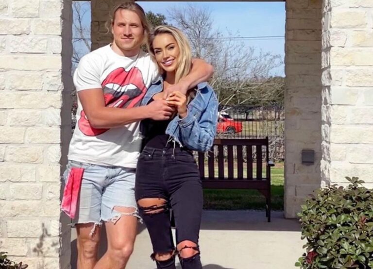 Gunner Olszewski Pictured With His Girlfriend Jackie Ferrero On Valentines' Day In 2021