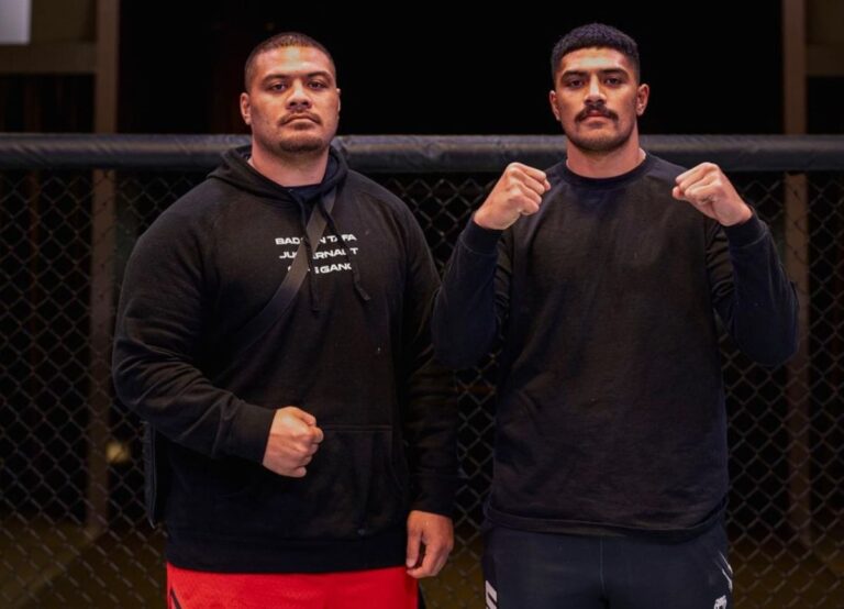 Justin Tafa Pictured With His Brother, Junior Tafa, In Las Vegas, Nevada, In April 2023