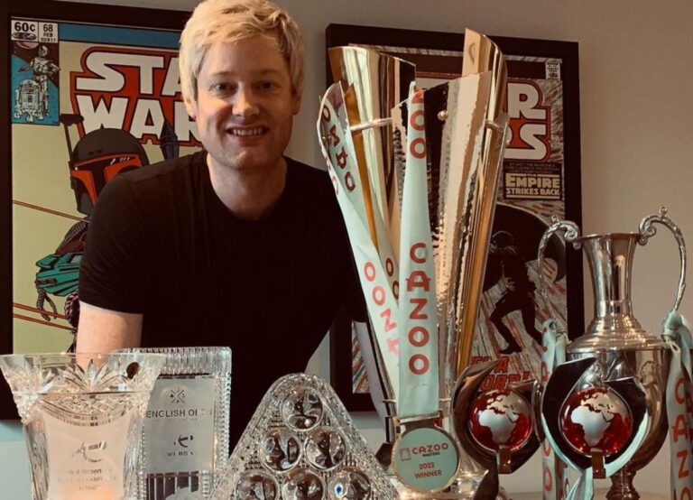 Neil Robertson Pictured With His Honors Before The Start Of The 2022 Season