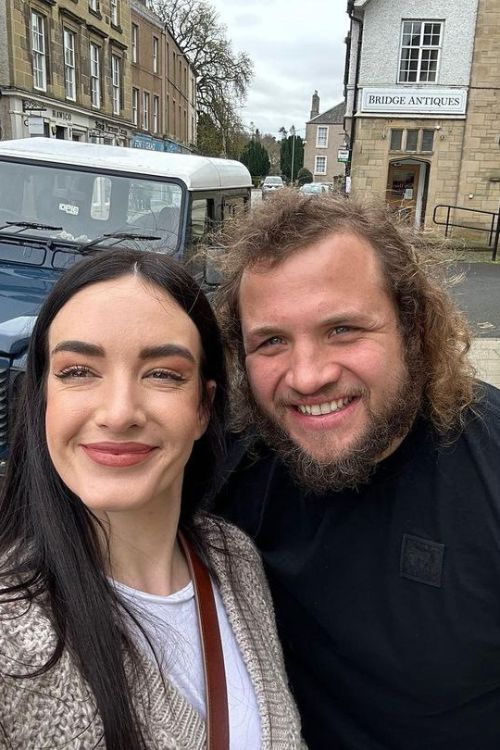 Charissa Takes A Selfie With Pierre During Their Vacation In Keslo, Scottish Borders In April 2023
