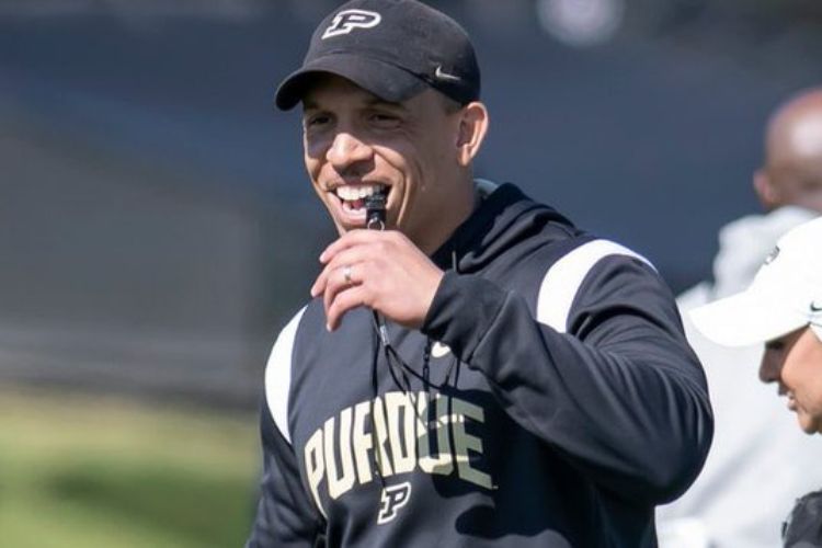 Ryan Walters Pictured Leading The Training Session As Purdue's Head Coach
