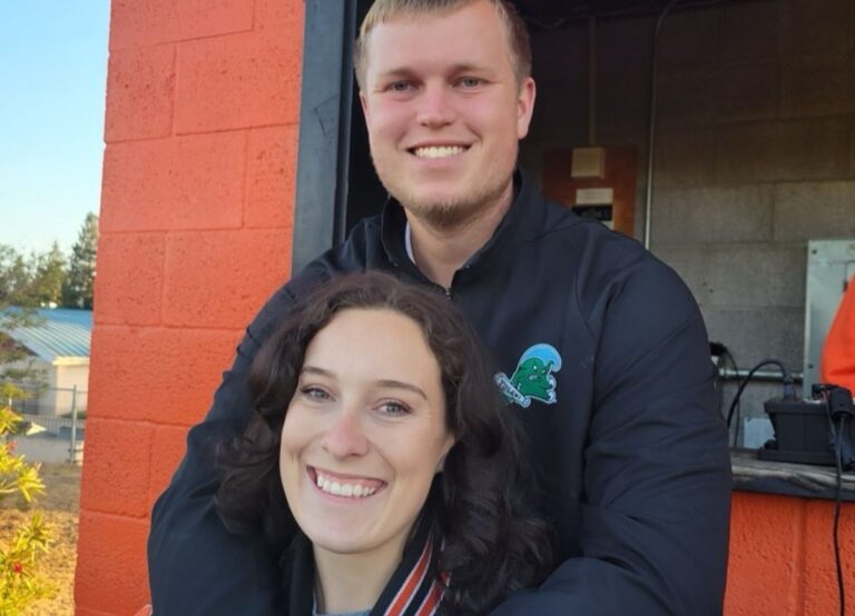 Ryan Wright Pictured With His Girlfriend And Soon To Be Fiance Ashley Franza In May 2021