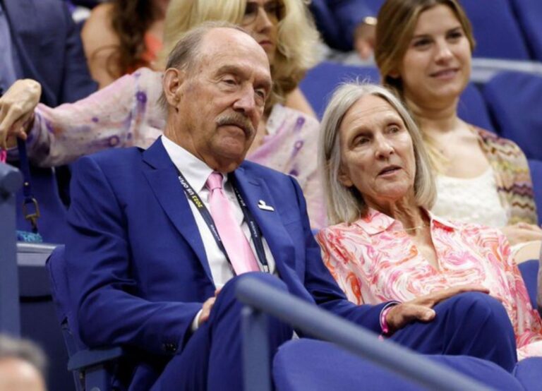 Stan Smith Pictured With Wife Marjory Gengler At The 2022 US Open