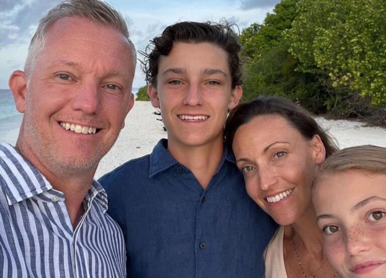 Thomas Johansson Pictured With His Family, Including Wife Giselle, And Their Two Kids, Lucas, And Celine