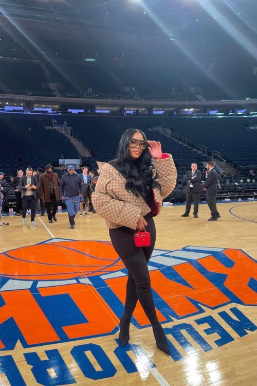 Brittany Pictured At AN NBA Game Earlier This Year In January 
