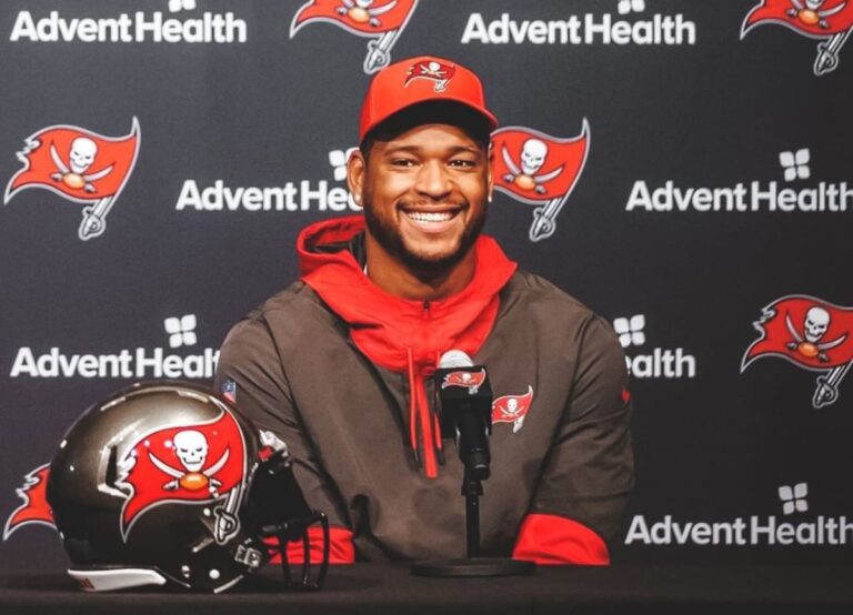 William Gholston Pictured During The Press Meet In 2022 After Extending His Contract To A Year