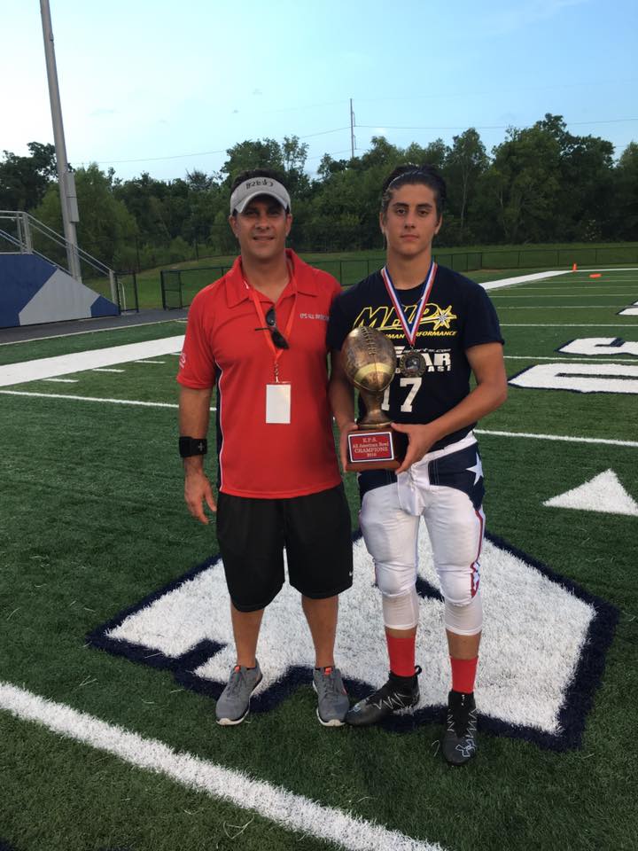 Santino Marucci With His Father Jason