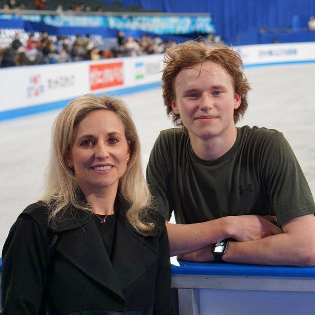 Ilia Malinin With His Mother 