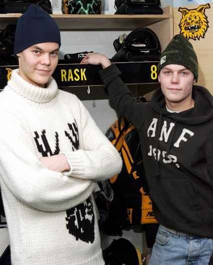 Joonas Rask With His Brother Tuukka 