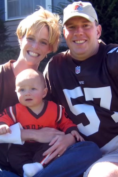 A Young Drew Allar With His Parents Kevin And Dawn