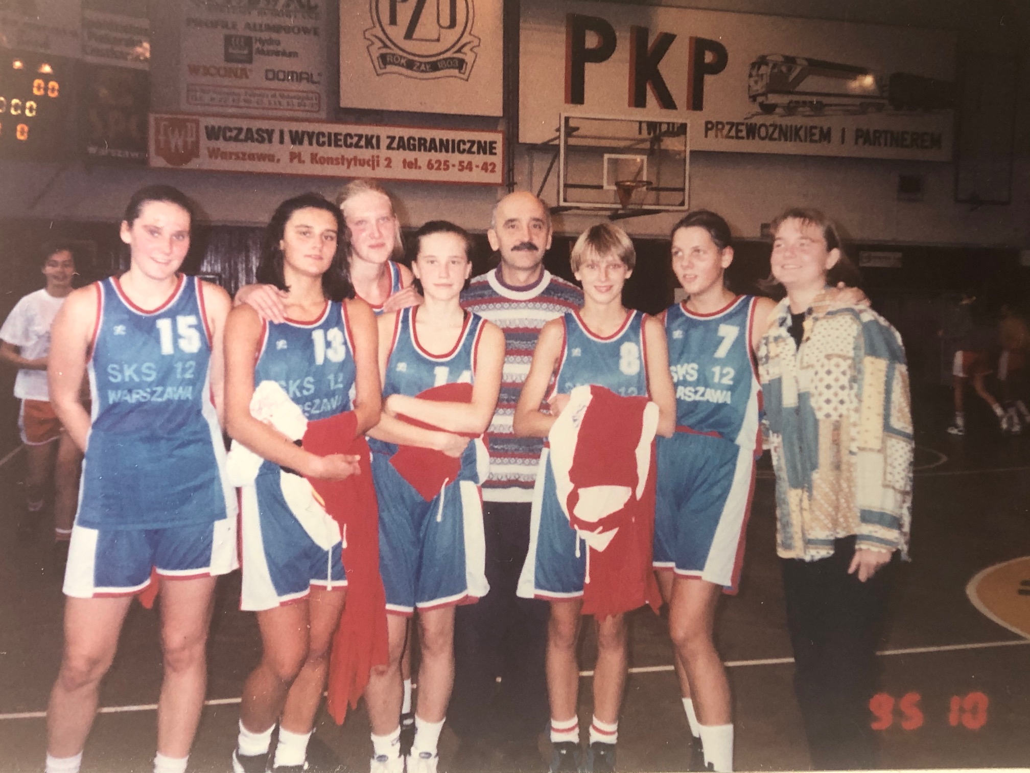 Aneta With Her Team During Her Days In Poland