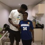 Ange Kouame With His Mother