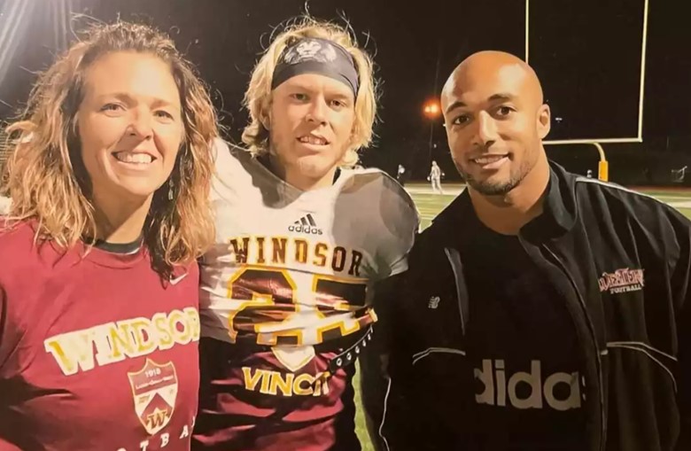 Austin Ekeler With His Mother Suzanne & Brother Wyett