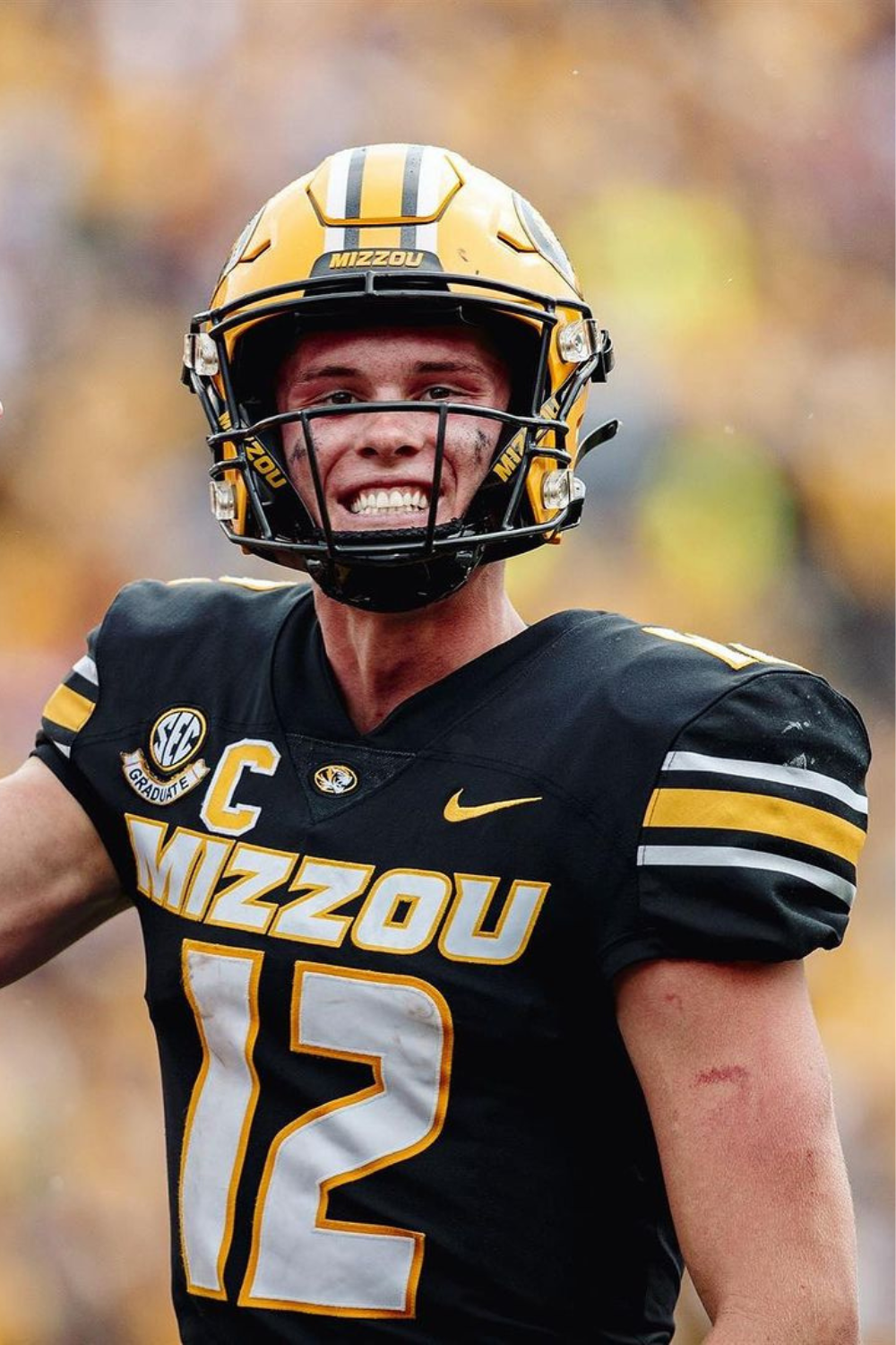 Brady Cook For The Missouri Tigers
