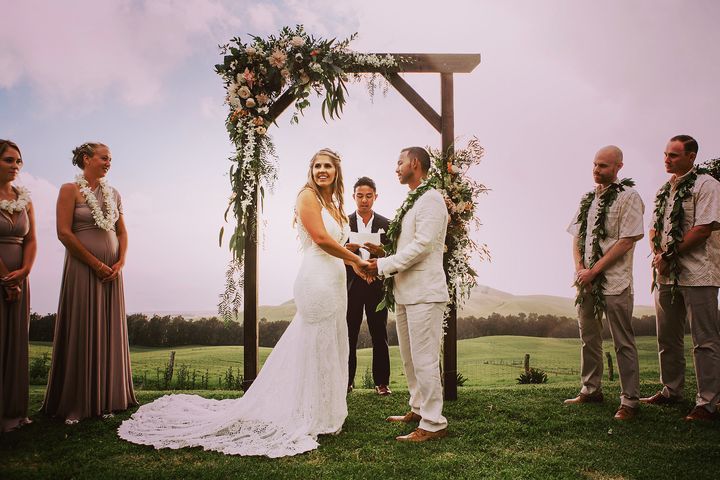 Correa's Wedding Ceremony In Hawaiian Culture