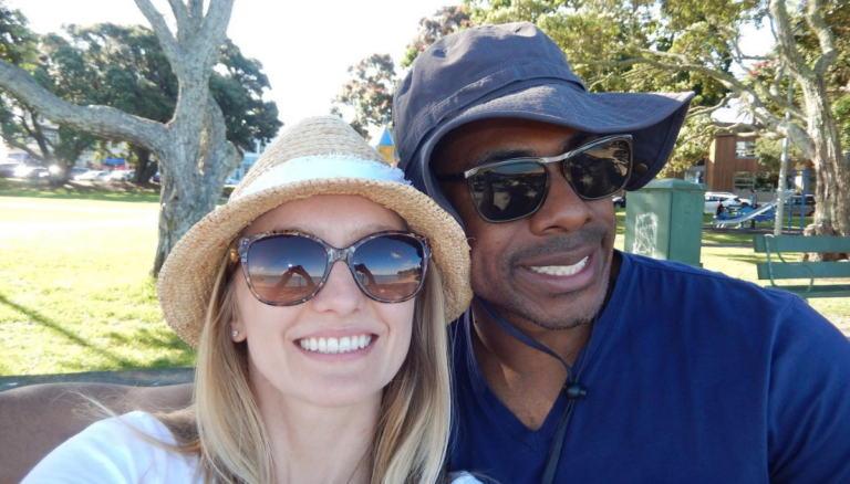 Curtis Granderson With His Wife Maggie