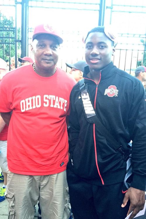 Curtis Samuel With His Father
