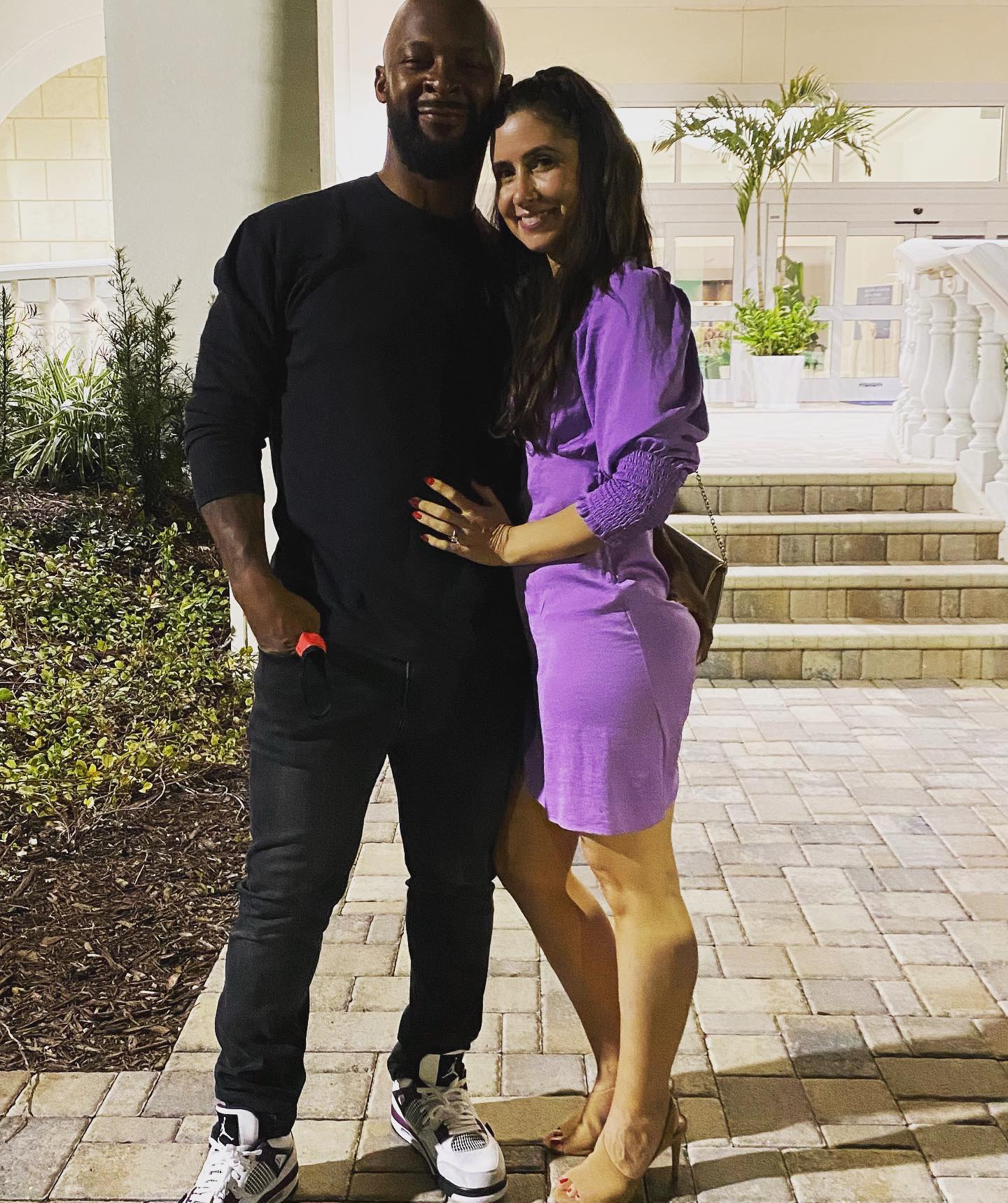 Dante Hall With Wife Kathryn Hall 