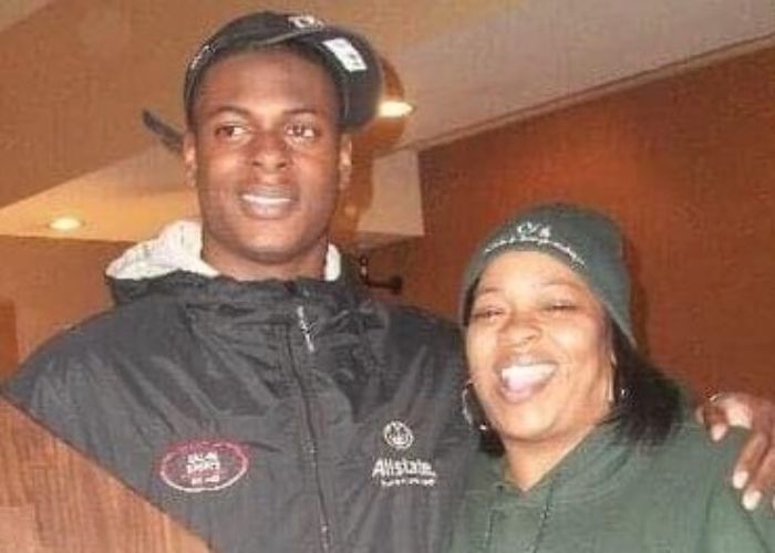 Davante With His Mother, Pamela Brown