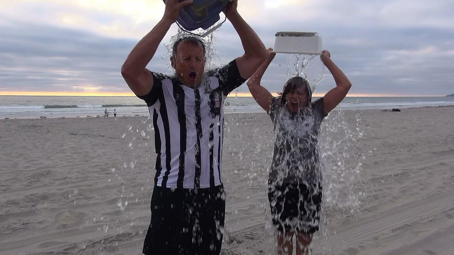 Ed And Cathie Hochuli Partaking In The ALS IceBucket Challenge