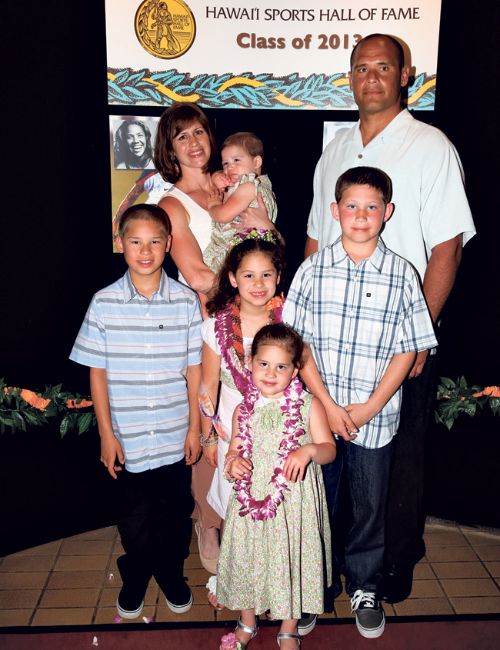 Former NFL Player Olin Kreutz With His Wife, Sons, And Daughters