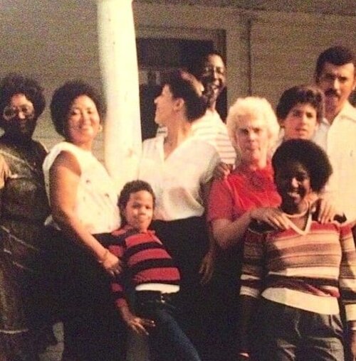 James Franklin With His Mom Jocelyn And Family 