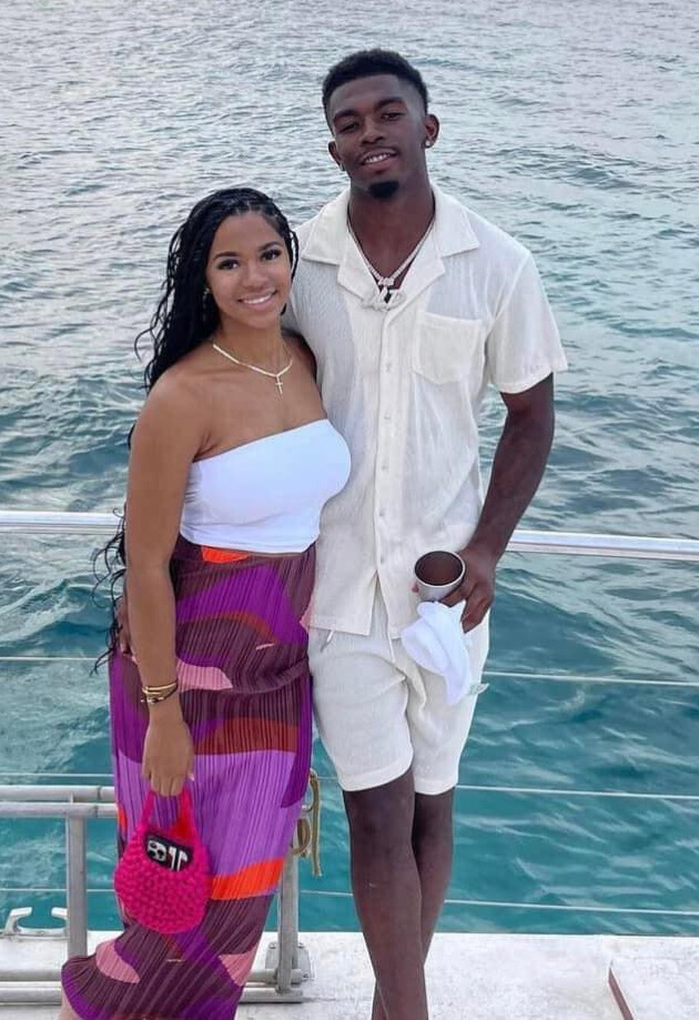Justyn Ross With His Girlfriend Sydney