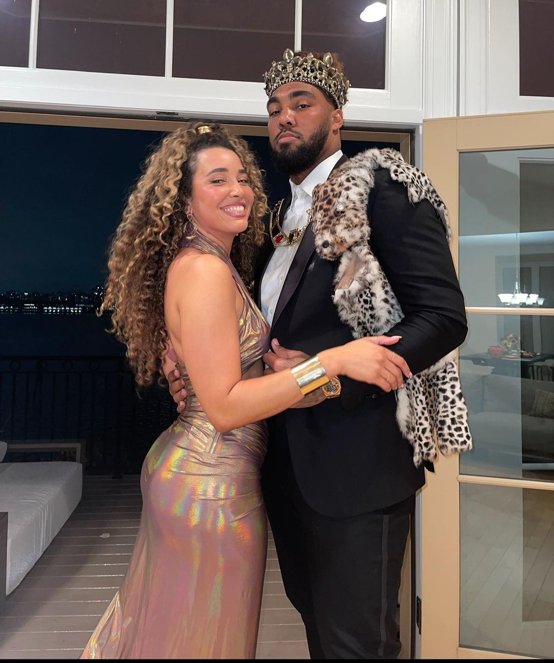 Leonard Williams With His Girlfriend Hailey Lott