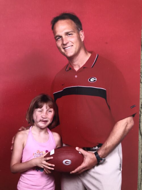 Little Anya With Her Dad Mark Richt