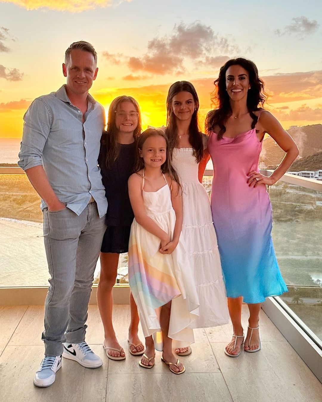 Luke Donald With His Wife Diane & Their Daughters