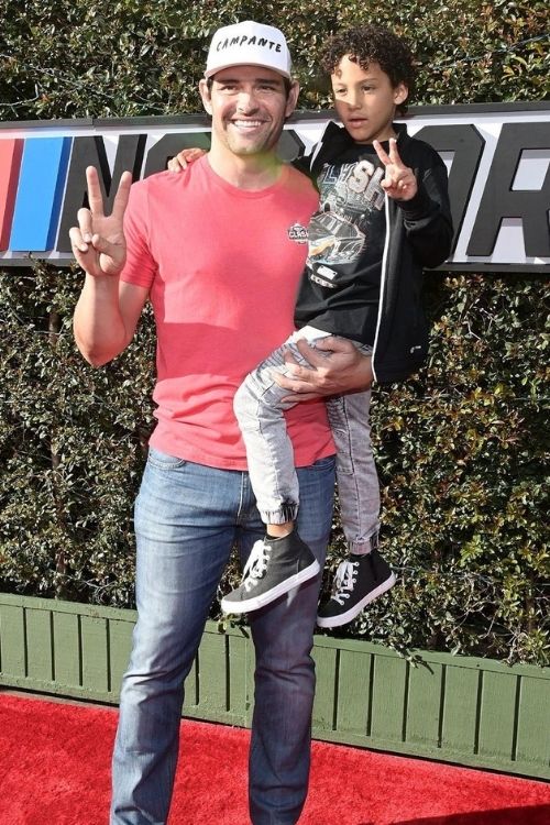 Mark Sanchez With His Son Daniel