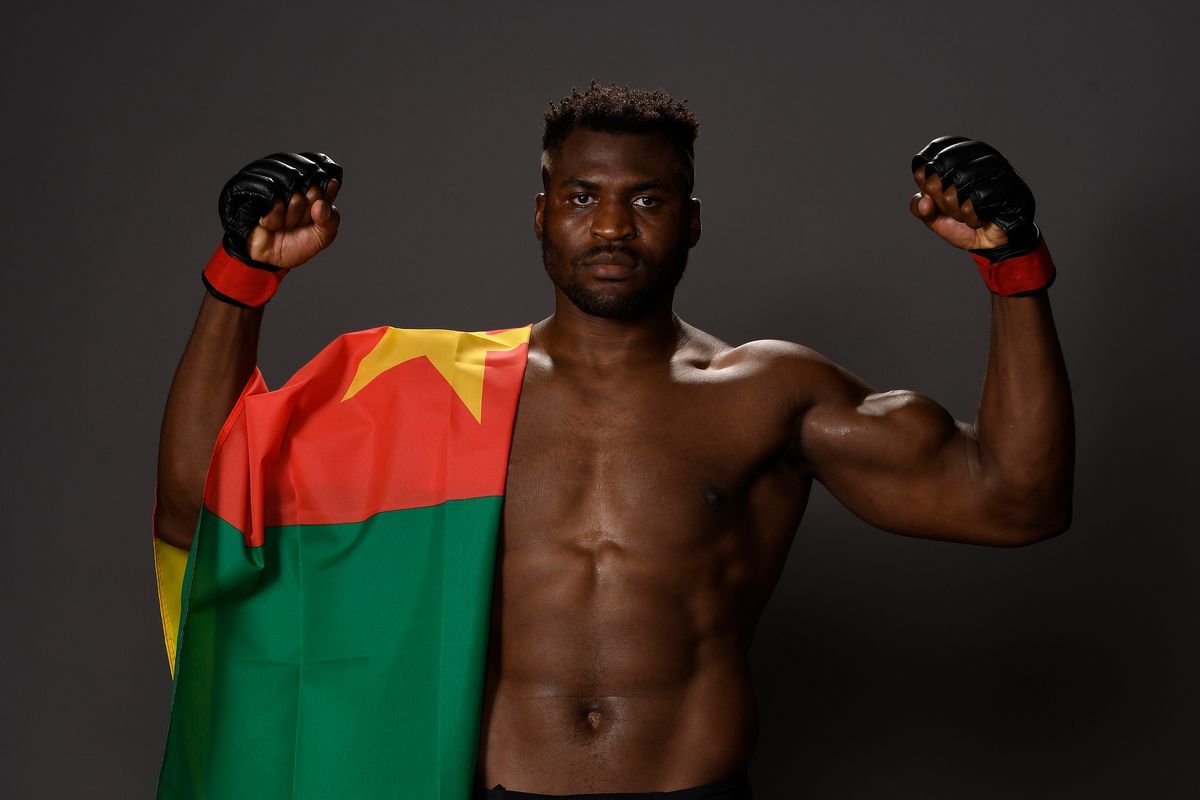 Ngannou With The Cameroon Flag