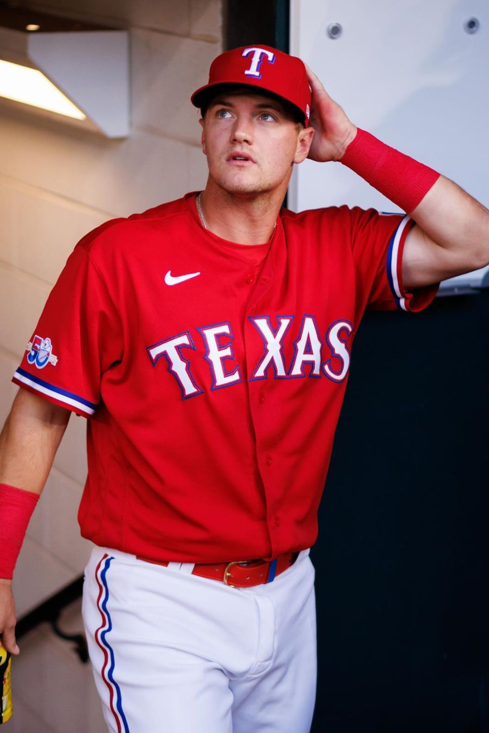 Professional Baseball Player Josh Jung Posing For A Photo