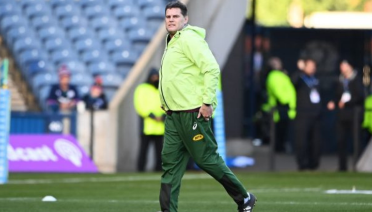 Rassie Erasmus On Field