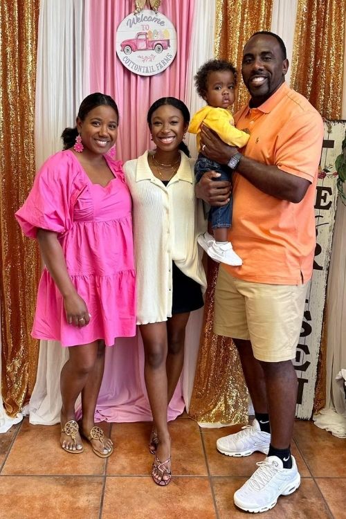 Retired NFL Player Spiller With His Spouse And Kids